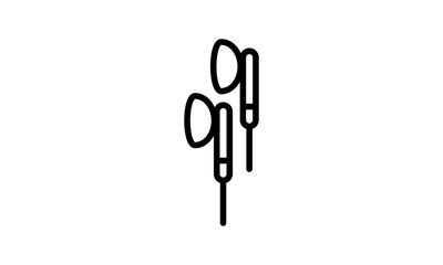 Earbuds icon for audio listening devices