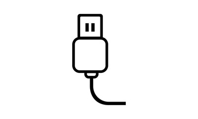 USB cable vector icon