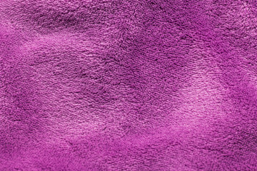 purple towel sheets with copy-space.