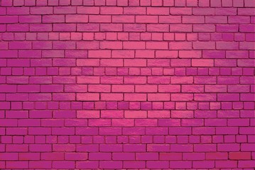 A Pink brick wall background.