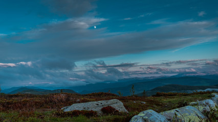 Gaustatoppen, Rjukan, Góry Skandynawskie, Telemark, 1883 m n.p.m, Norwegia, Norway, Norge, Gausta, Tuddal, Tinn, Stavsro, szczyt, płaskowyż, park narodowy, moutain, fjell, Skandynawia, Scandinavia