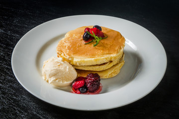 パンケーキセット Very delicious homemade pancake set
