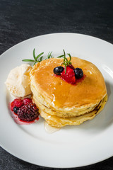 パンケーキセット Very delicious homemade pancake set