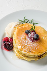 パンケーキセット Very delicious homemade pancake set