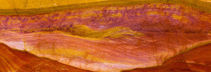 Coloured Canyon is a rock formation on South Sinai (Egypt) peninsula. Desert rocks of multicolored sandstone background.	