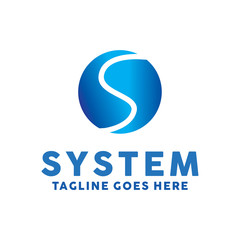 Letter S Logo design with Gradient vector concept and Letter icon. Alphabet Symbol. Studio logo for Office, Technology, Computer, Multimedia, Internet, Corporate, Company and Business.