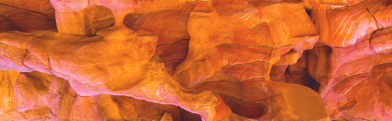 Coloured Canyon is a rock formation on South Sinai (Egypt) peninsula. Desert rocks of multicolored sandstone background.	