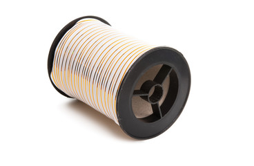 decorative ribbon for balloons isolated