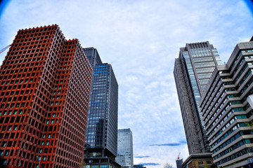 Fototapeta na wymiar Cityscape of Marunouchi, Tokyo, Japan.