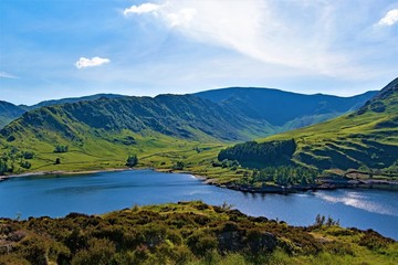 The end point of Haweswater Reservoir, Lake District, Cumbria