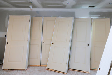 Construction building industry new home construction interior drywall and finish details