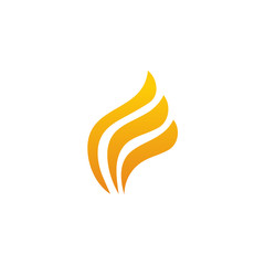 Flames logo icon design vector template