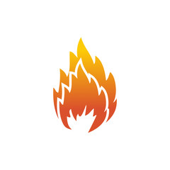 Flames logo icon design vector template