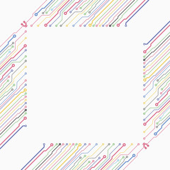 Fototapeta premium Circuit board illustration. Abstract circuit board background. Vector