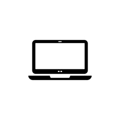 laptop icon in trendy flat design