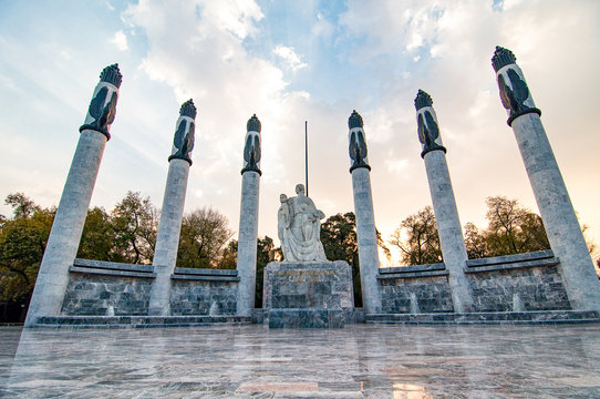 Altar a la Patria, Monumento a los Niños Héroes - Altar to the Homeland,  Monument to the Boy Heroes in Chapultepec park, Mexico City, Mexico