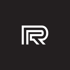 R letter logo design vector template