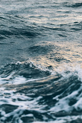 dark blue sea water background, shades of blue in black sea