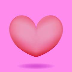 Cute 3D rendered illustration icon of Heart, Love . Use for children books, game, animation asset, design illustration etc. 