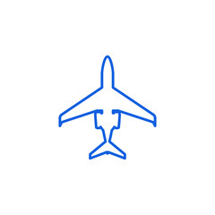 Modern Airplane Traveling Cargo Freight Icon Logo for all business company with high end look