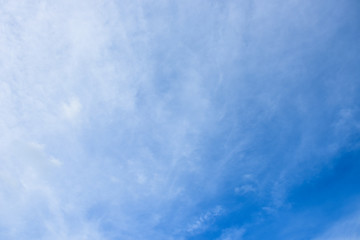 Blue sky white cloud white background. Beautiful sky and clouds in the afternoon.
