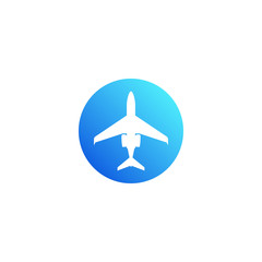 Modern Airplane Traveling Cargo Freight Icon Logo for all business company with high end look