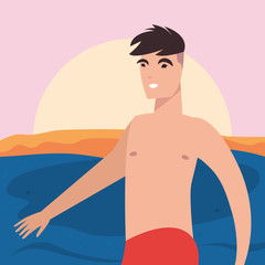 summer time holiday icon vector ilustration