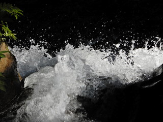 水しぶき、滝