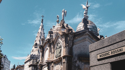 Fototapeta premium La Recoleta Cemetery in Buenos Aires, Argentina South America 