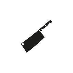 Meat cleaver knife icon. Butcher. Vector.
