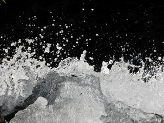 水しぶき、たき