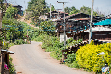 Bann Ja Bo Village in Maehongson, Thailand.