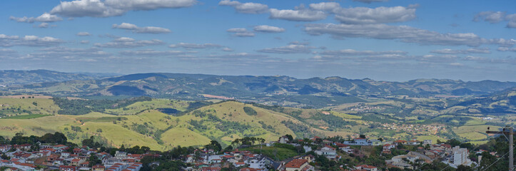 Panoramica of the city of Águas de Lindoia, Brazil