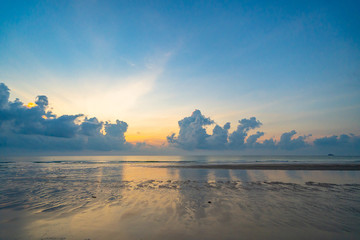 Morning sunrise view at sea