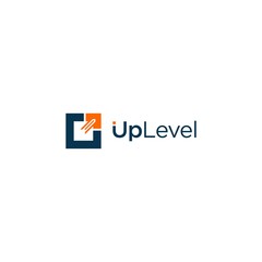 simple up level vector logo