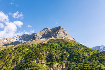 Fototapeta premium Alpine water reservoirs - Zillergrund