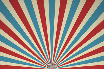 Retro rays of light Circus performance poster And past performances.