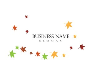 autumn Leaf Logo template vector illustration