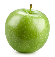 Green apples isolated on white