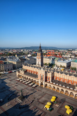 Obraz premium Aerial View of Krakow City in Poland