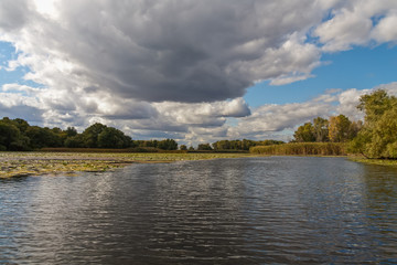 Dnipro flood below Zaporozhye