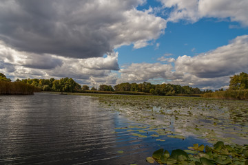 Dnipro flood below Zaporozhye