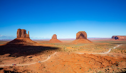 Fototapeta na wymiar Monument Valley Tribal Park in the Arizona-Utah border, USA