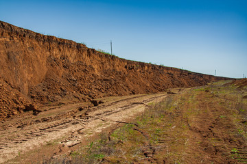 Kaolin quarry at Tavria steppe