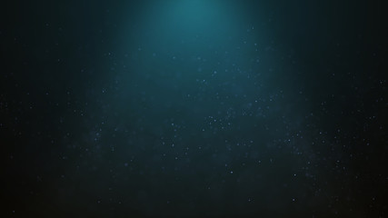 Popular Abstract background shining blue dust particles stars sparks wave 3d animation