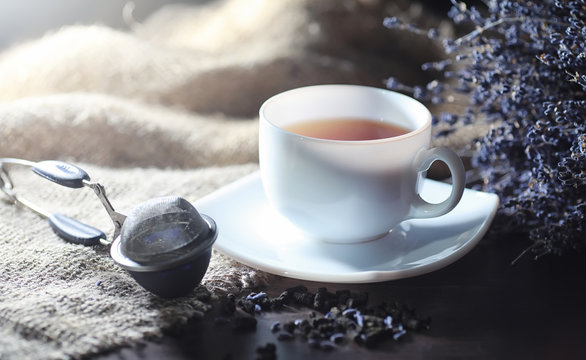 Brewed Tea On A Serving Table