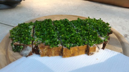 brot mit schnittlauch butter butterbrot