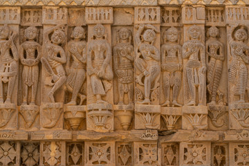 Decorative carving, Jagdish temple, Udaipur, Rajasthan, India
