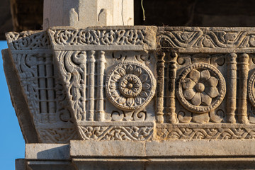 Decorative carving, Jagdish temple, Udaipur, Rajasthan, India