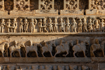Decorative carving, Jagdish temple, Udaipur, Rajasthan, India
